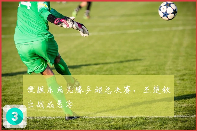 樊振东或无缘乒超总决赛，王楚钦出战成悬念